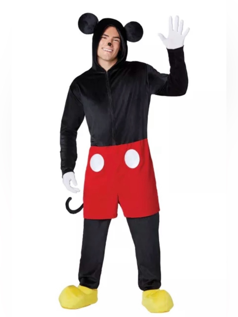 Adult Mickey Mouse Jumpsuit Halloween Costume